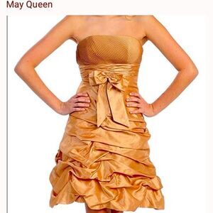 Gold Ruffle Dress   